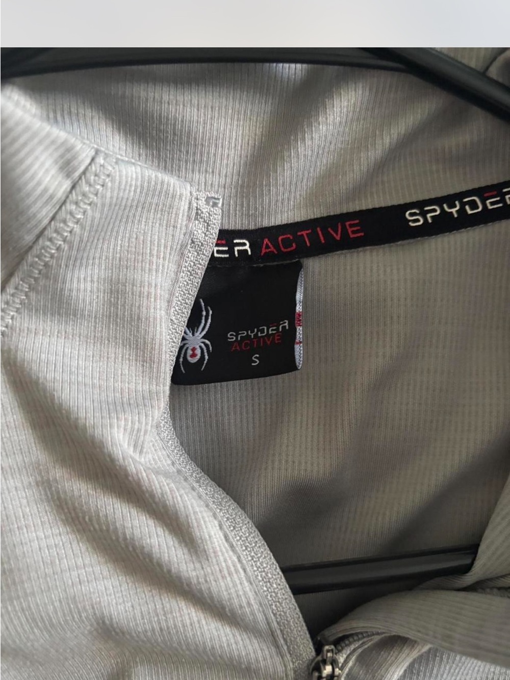 Spyder Light Gray Active Zip-Up Pullover - Picture 3 of 3